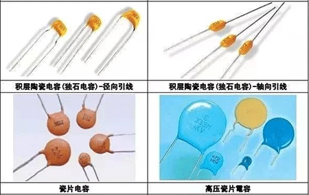 積層陶瓷電容(獨石電容)-徑向引線、積層陶瓷電容(獨石電容)-軸向引線、瓷片電容、高壓瓷片電容